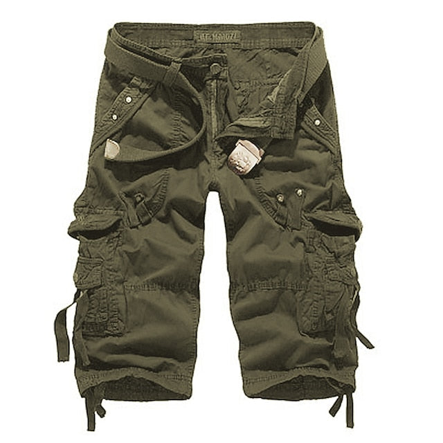 Men's Plain Cargo Shorts