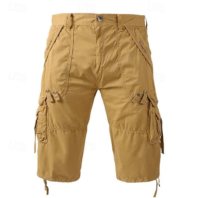 Men's Plain Cargo Shorts