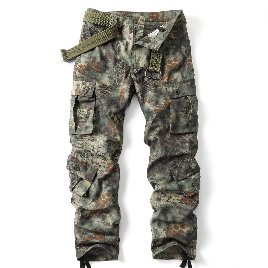 Men's Utility Camouflage Cotton Cargo Pants