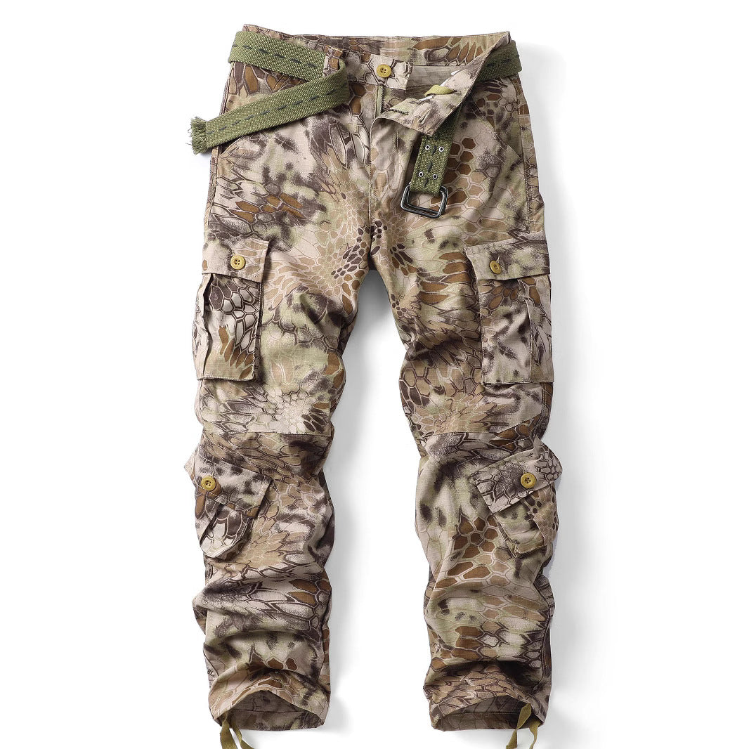 Men's Utility Camouflage Cotton Cargo Pants