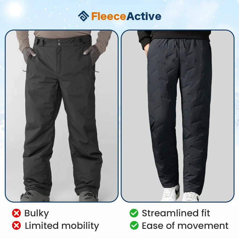 Tufflio Sport FleeceActive™ - Unisex Fleece-Lined Waterproof Pants