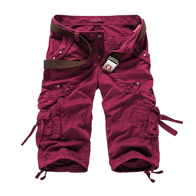 Men's Plain Cargo Shorts