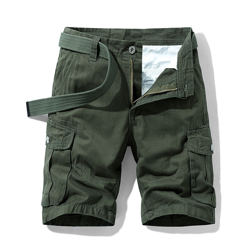 Men's Cotton Crop Cargo Shorts
