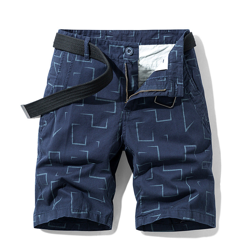 Men's New Striped Design Cargo Shorts