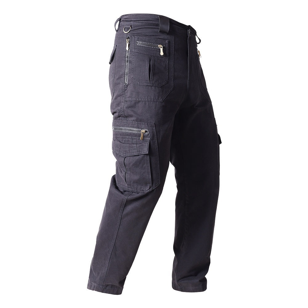 Men's Straight Overalls Stretch Loose Casual Pants