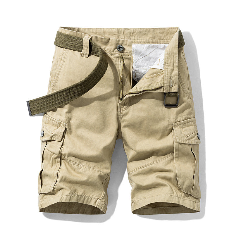 Men's Cotton Crop Cargo Shorts