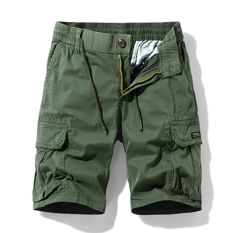 Men's Retro Elastic Cargo Shorts