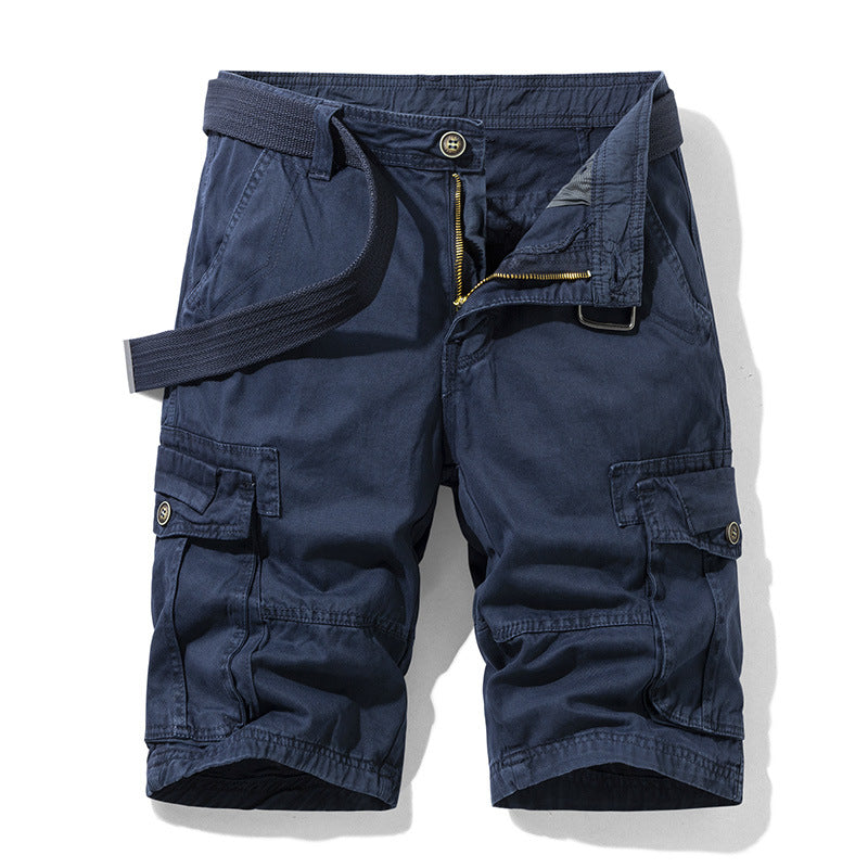 Men's Washed Cotton Cargo Shorts