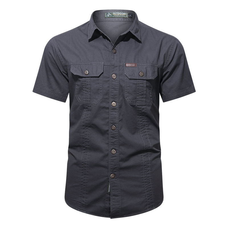 Men's Cotton Military Field Shirt