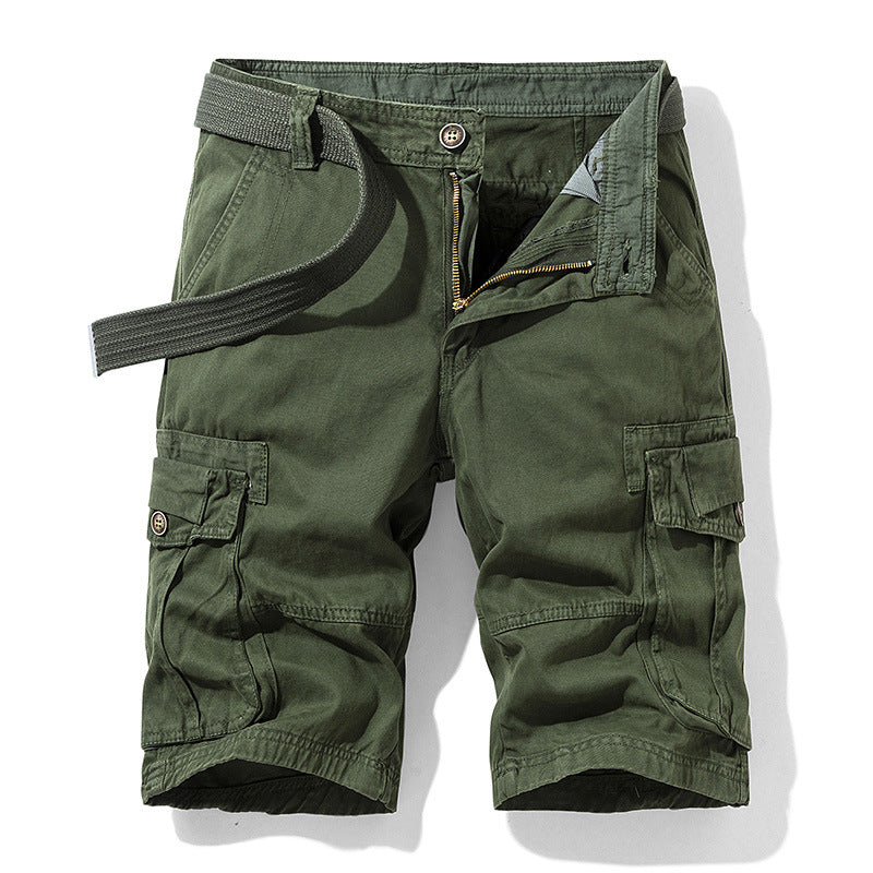 Men's Washed Cotton Cargo Shorts