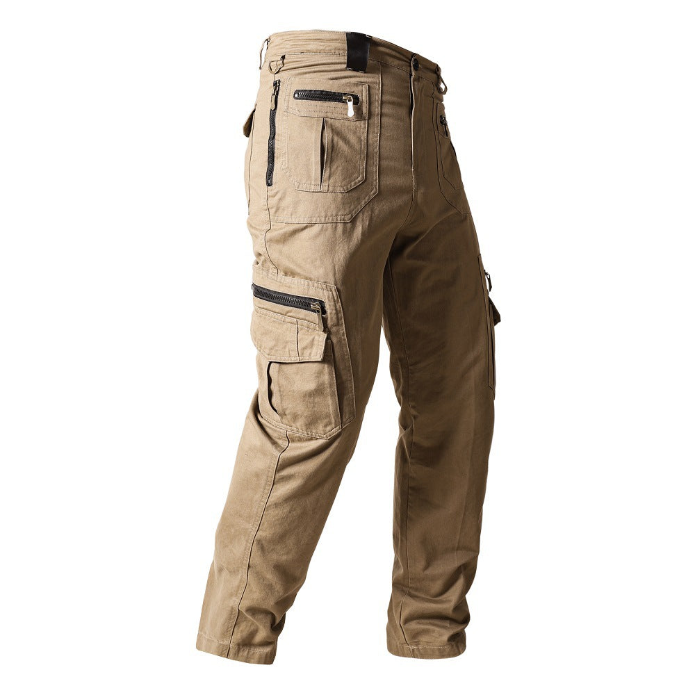 Men's Straight Overalls Stretch Loose Casual Pants