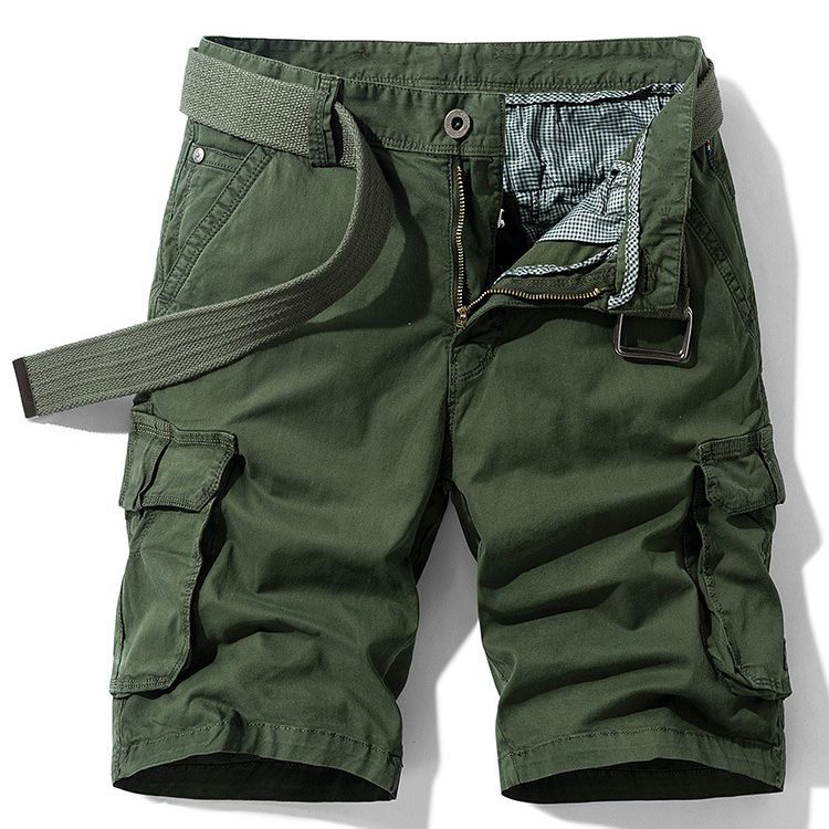 Men's Summer Cotton Cargo Shorts