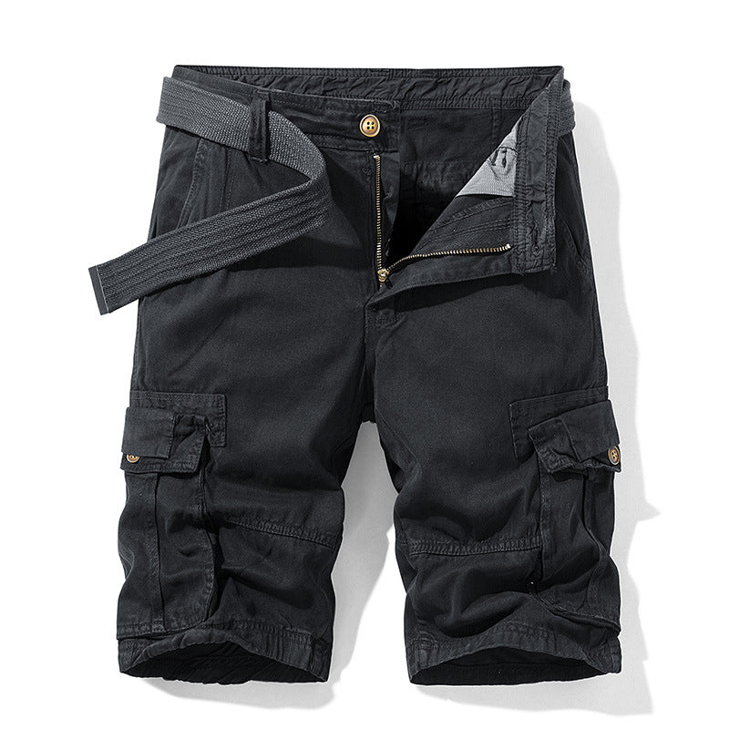 Men's Washed Cotton Cargo Shorts
