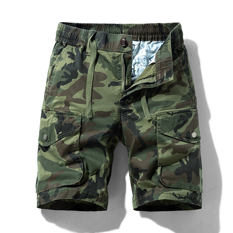 Men's Camouflage Cotton Cargo Shorts