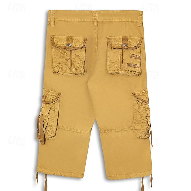 Men's Plain Cargo Shorts