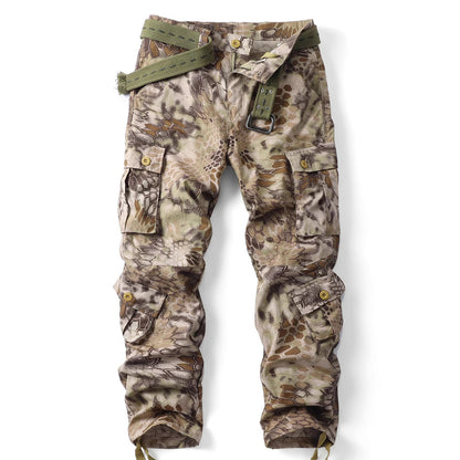 Men's Utility Camouflage Cotton Cargo Pants