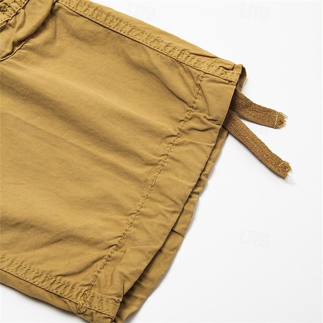 Men's Plain Cargo Shorts