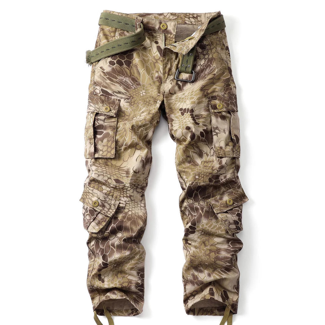 Men's Utility Camouflage Cotton Cargo Pants