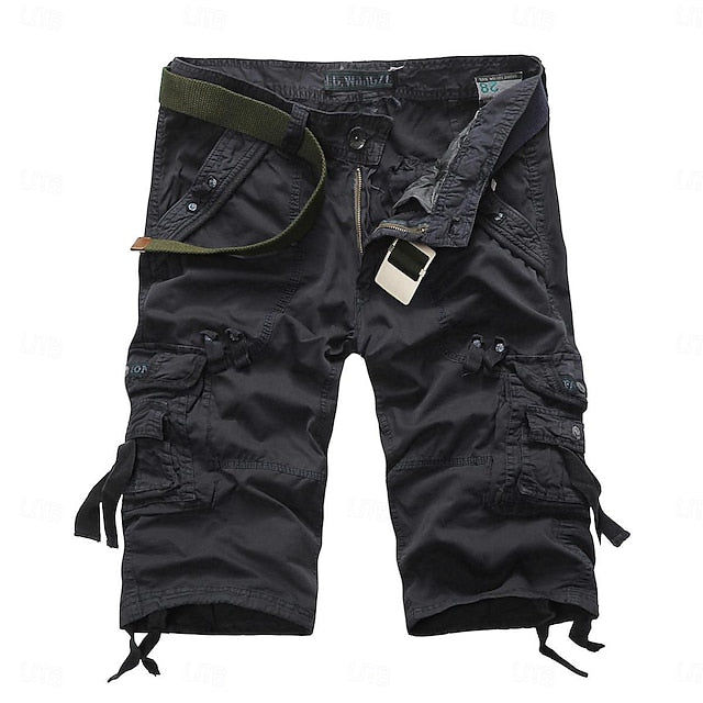 Men's Plain Cargo Shorts
