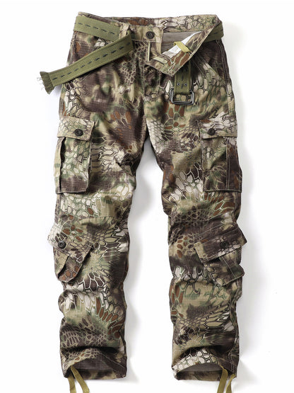 Men's Utility Camouflage Cotton Cargo Pants