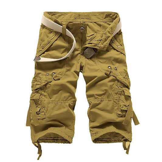 Men's Plain Cargo Shorts