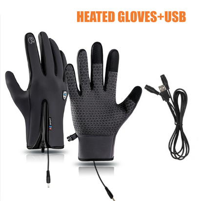 Tufflio Rechargeable Heated Electric touchscreen Gloves