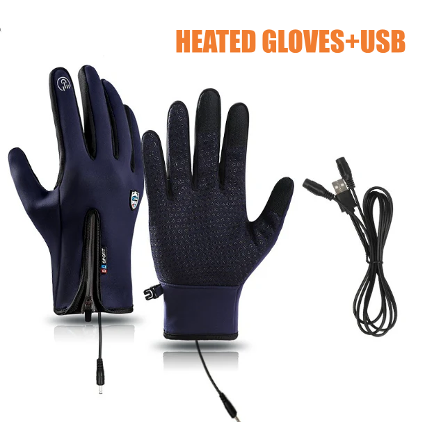 Tufflio Rechargeable Heated Electric touchscreen Gloves