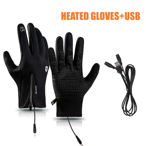 Tufflio Rechargeable Heated Electric touchscreen Gloves