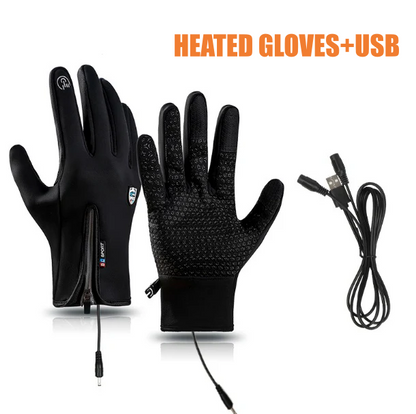 Tufflio Rechargeable Heated Electric touchscreen Gloves