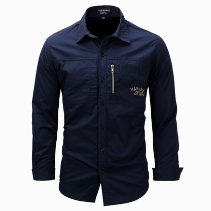 Men's Cotton Military Utility Shirt