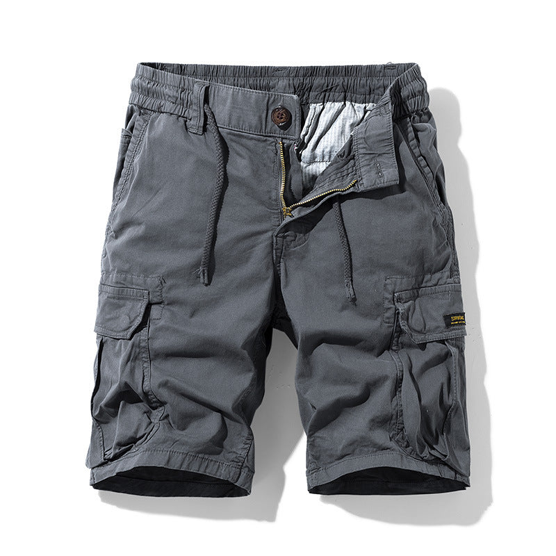 Men's Retro Elastic Cargo Shorts