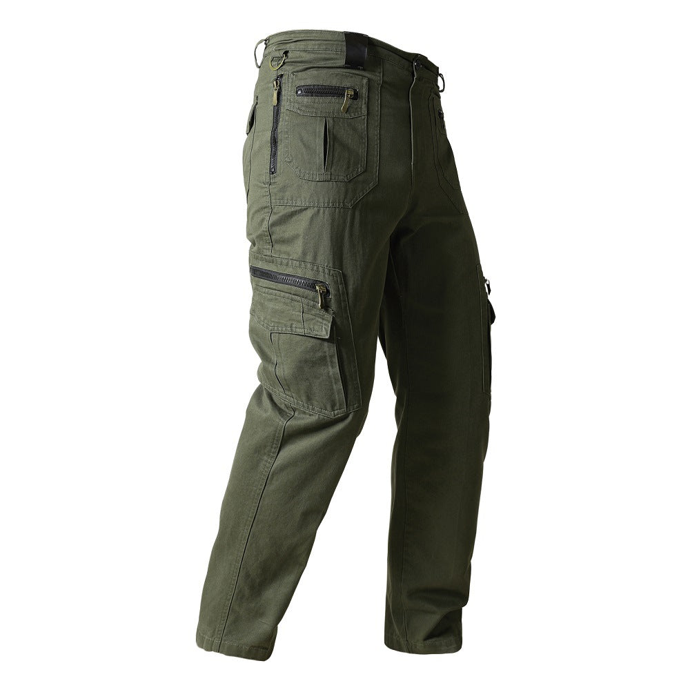 Men's Straight Overalls Stretch Loose Casual Pants