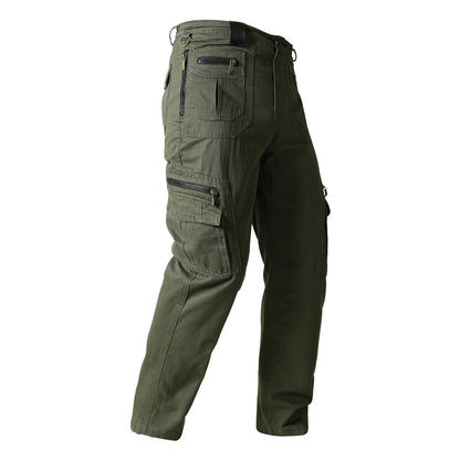 Men's Straight Overalls Stretch Loose Casual Pants