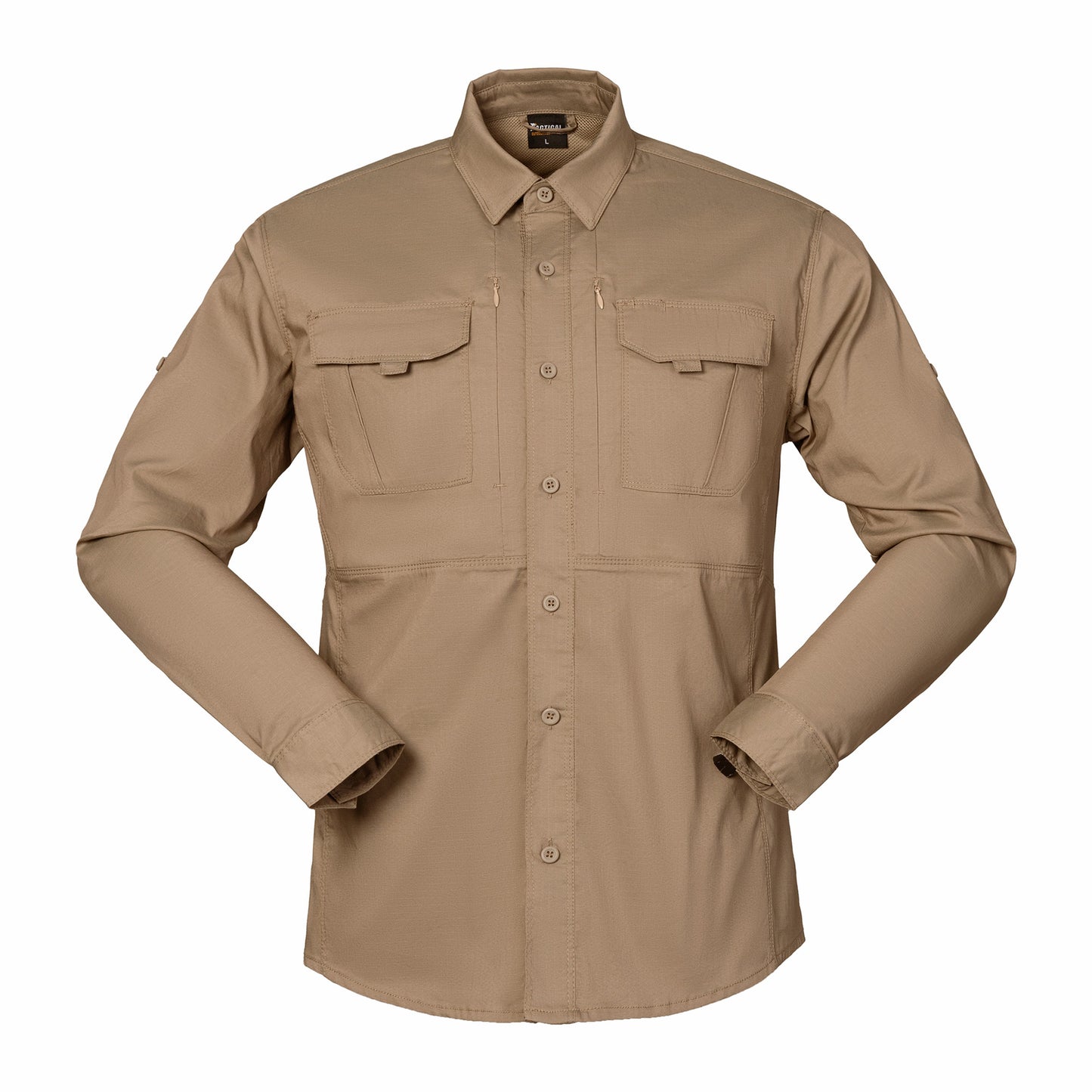 Men's Long-Sleeved Work Elastic Shirt