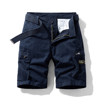 Men's Retro Cotton Cargo Shorts Summer
