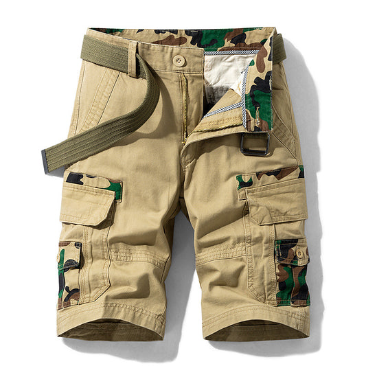 Men's Breathable Cotton Cargo Shorts