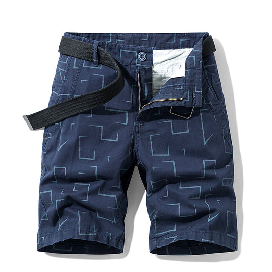 Men's New Striped Design Cargo Shorts