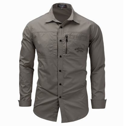 Men's Cotton Military Utility Shirt