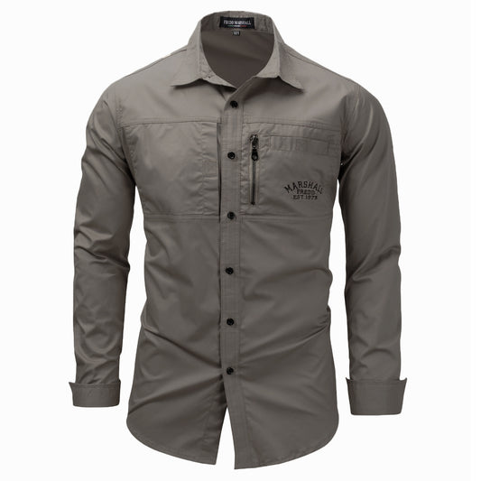 Men's Cotton Military Utility Shirt