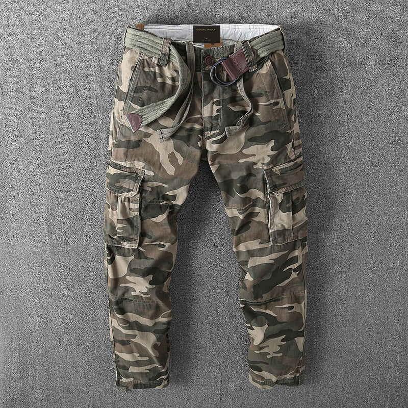 Men's Stretch Camouflage Cotton Cargo Pants