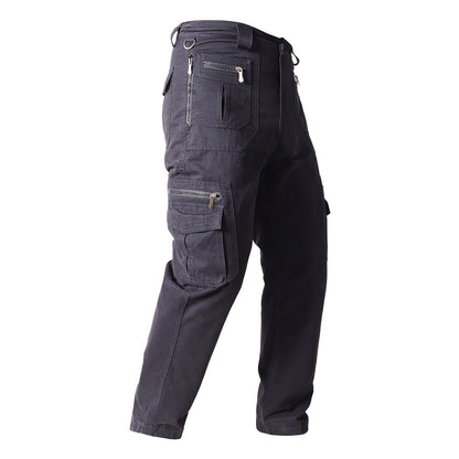 Men's Straight Overalls Stretch Loose Casual Pants