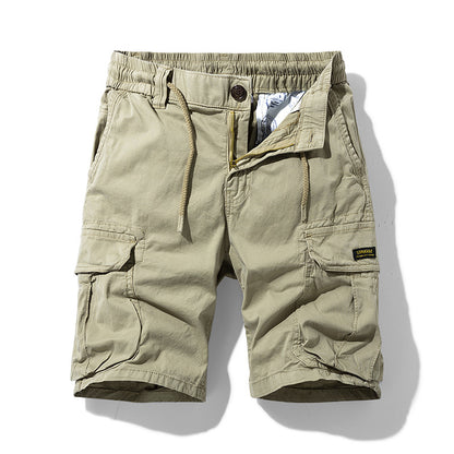 Men's Retro Elastic Cargo Shorts
