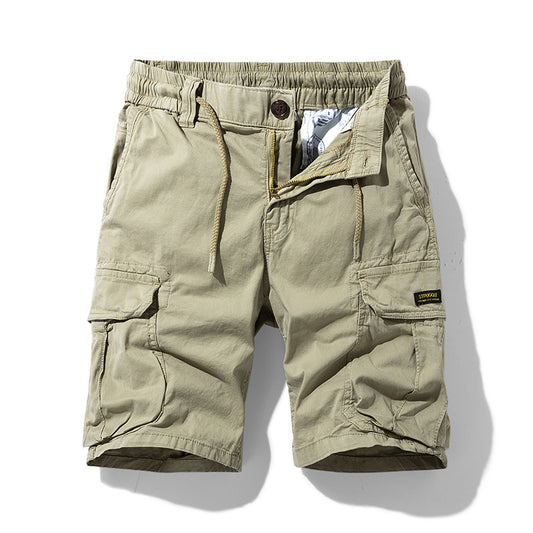 Men's Retro Elastic Cargo Shorts