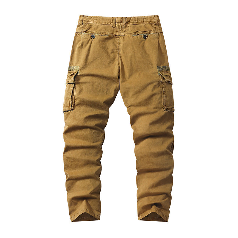 Men's Heavy-Duty Camouflage Cotton Cargo Pants
