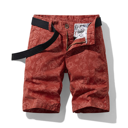 Men's Cotton Pattern Design Touch Cargo Shorts