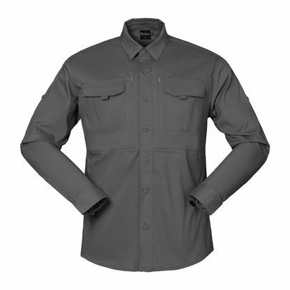 Men's Long-Sleeved Work Elastic Shirt