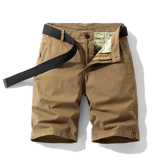 Men's Stripes All-Match Loose Cargo Shorts