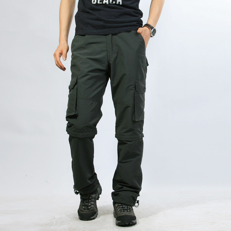 Men's Detachable Two-Section Pants Outdoor Sports Pants