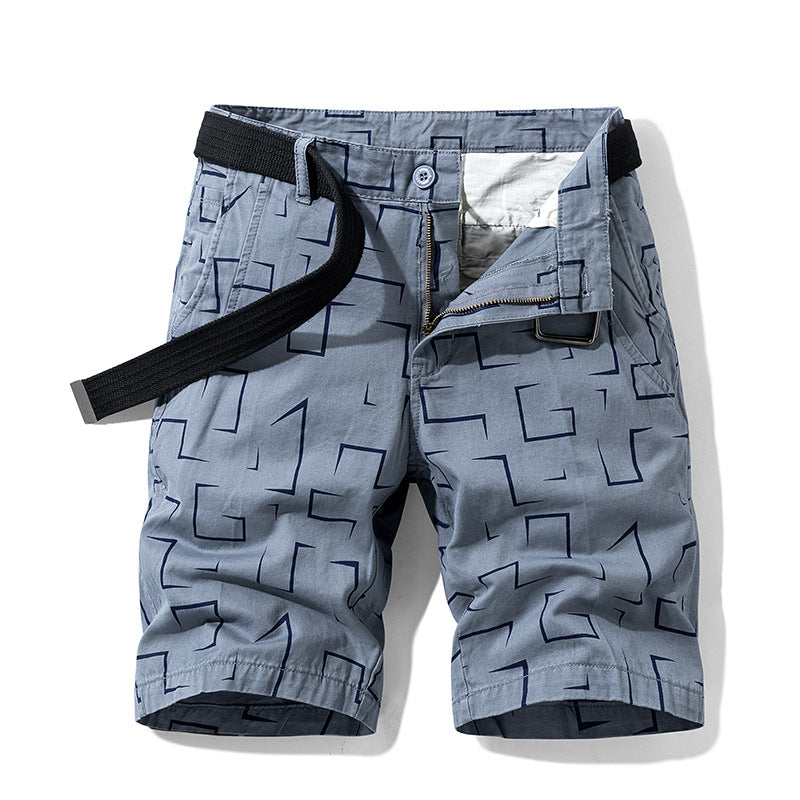 Men's New Striped Design Cargo Shorts