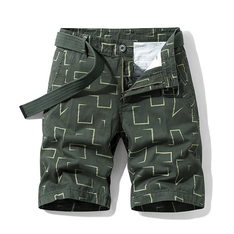 Men's New Striped Design Cargo Shorts